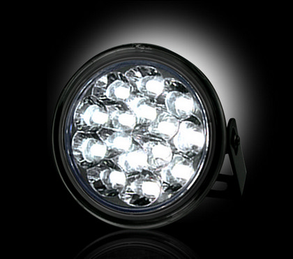 Recon Clear Lens White LED Daytime Round Running Lights